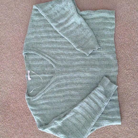 La Hearts Tops - PacSun LA Hearts lime green crop spring sweater